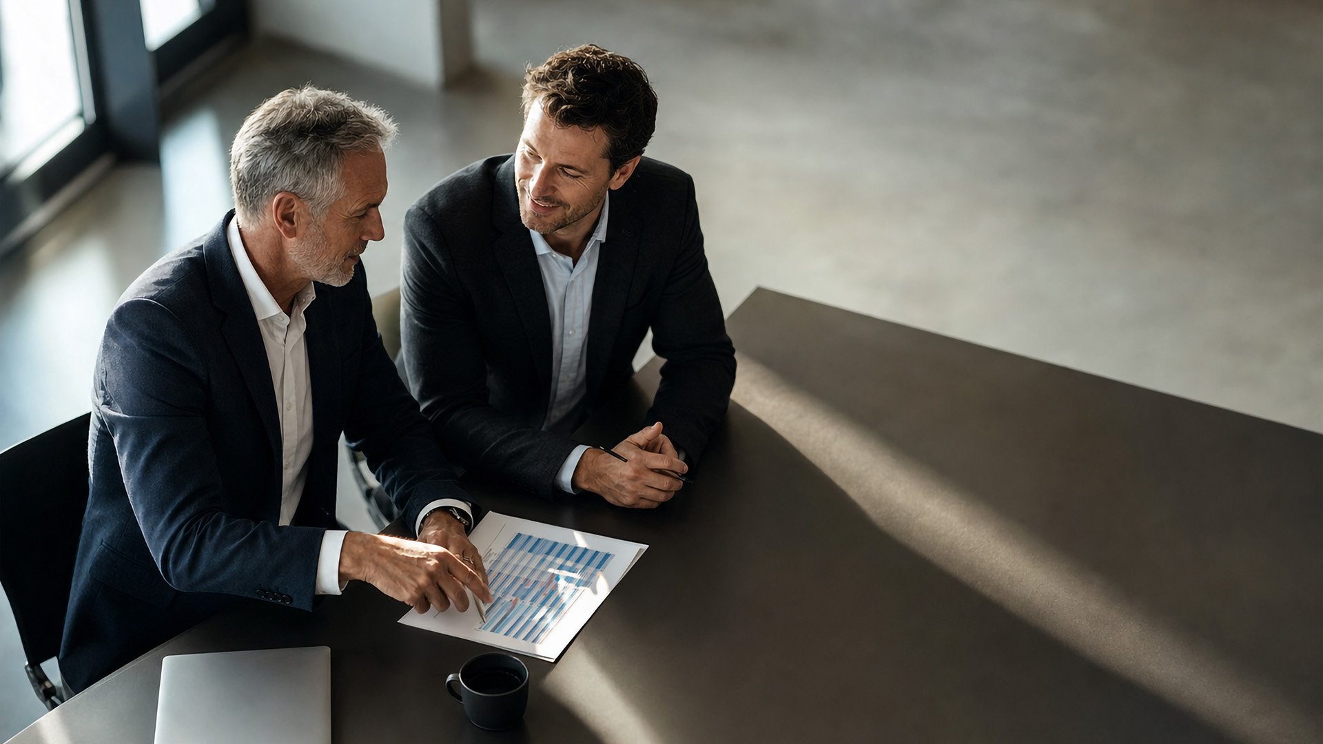 Generated image of two business advisers